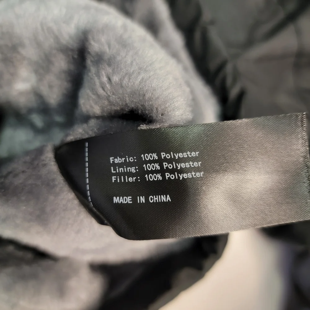 Kasyjie Boys‎ Winter Jacket Size 8 Black Hooded Lined Warm